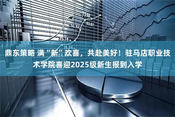 鼎东策略 满“新”欢喜，共赴美好！驻马店职业技术学院喜迎2025级新生报到入学