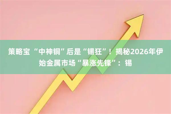 策略宝 “中神铜”后是“锡狂”！揭秘2026年伊始金属市场“暴涨先锋”：锡